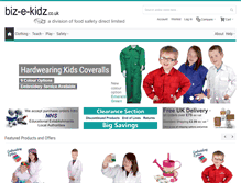 Tablet Screenshot of biz-e-kidz.co.uk